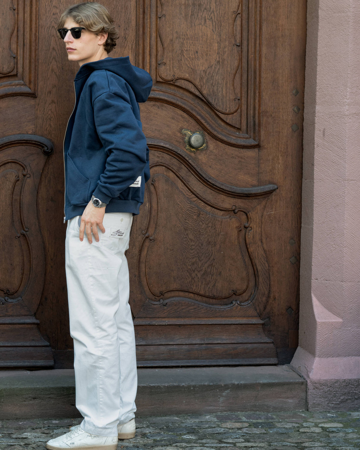ZIP HOODIE „BASIC” NAVY