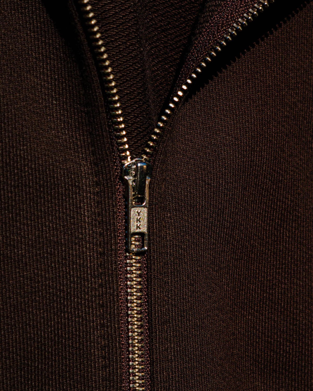 ZIP HOODIE ASH BROWN