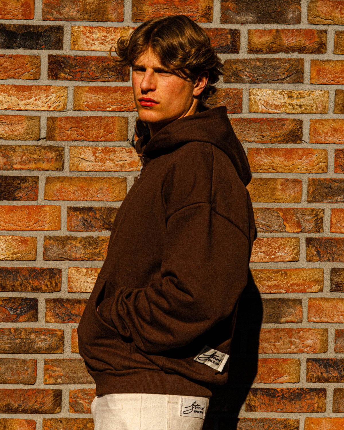 ZIP HOODIE WARM TAUPE