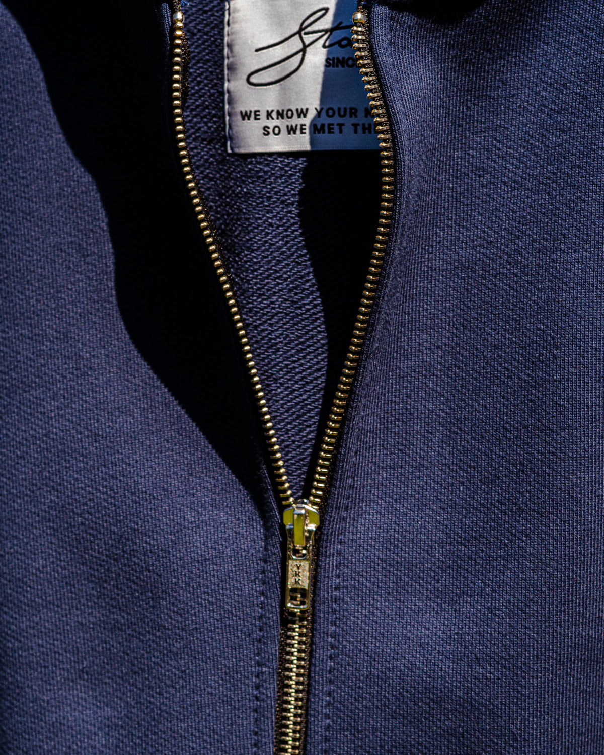 ZIP HOODIE „BASIC” NAVY