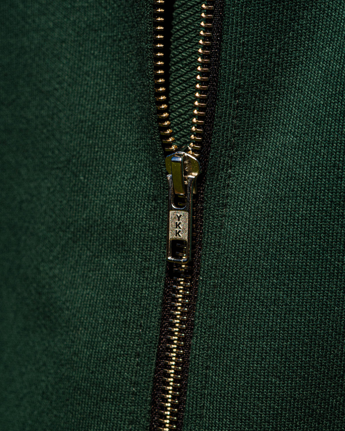ZIP HOODIE BOTTLE GREEN