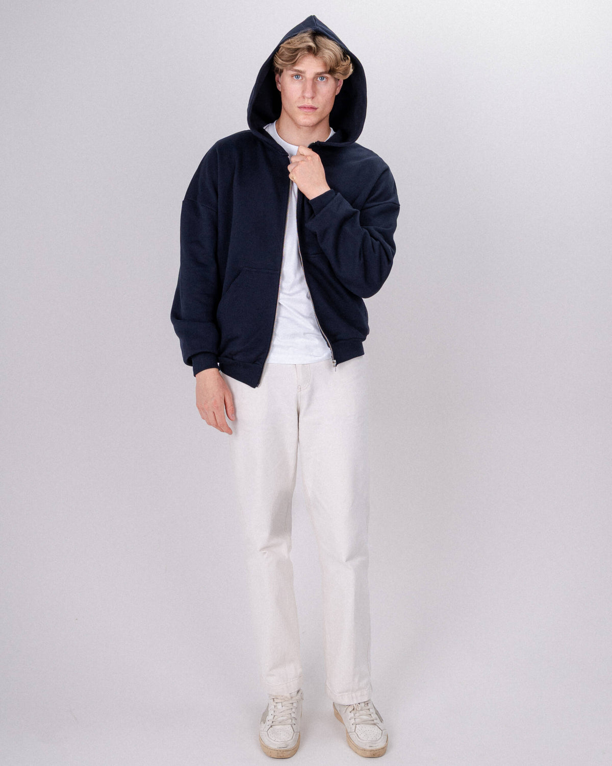 ZIP HOODIE DARK NAVY