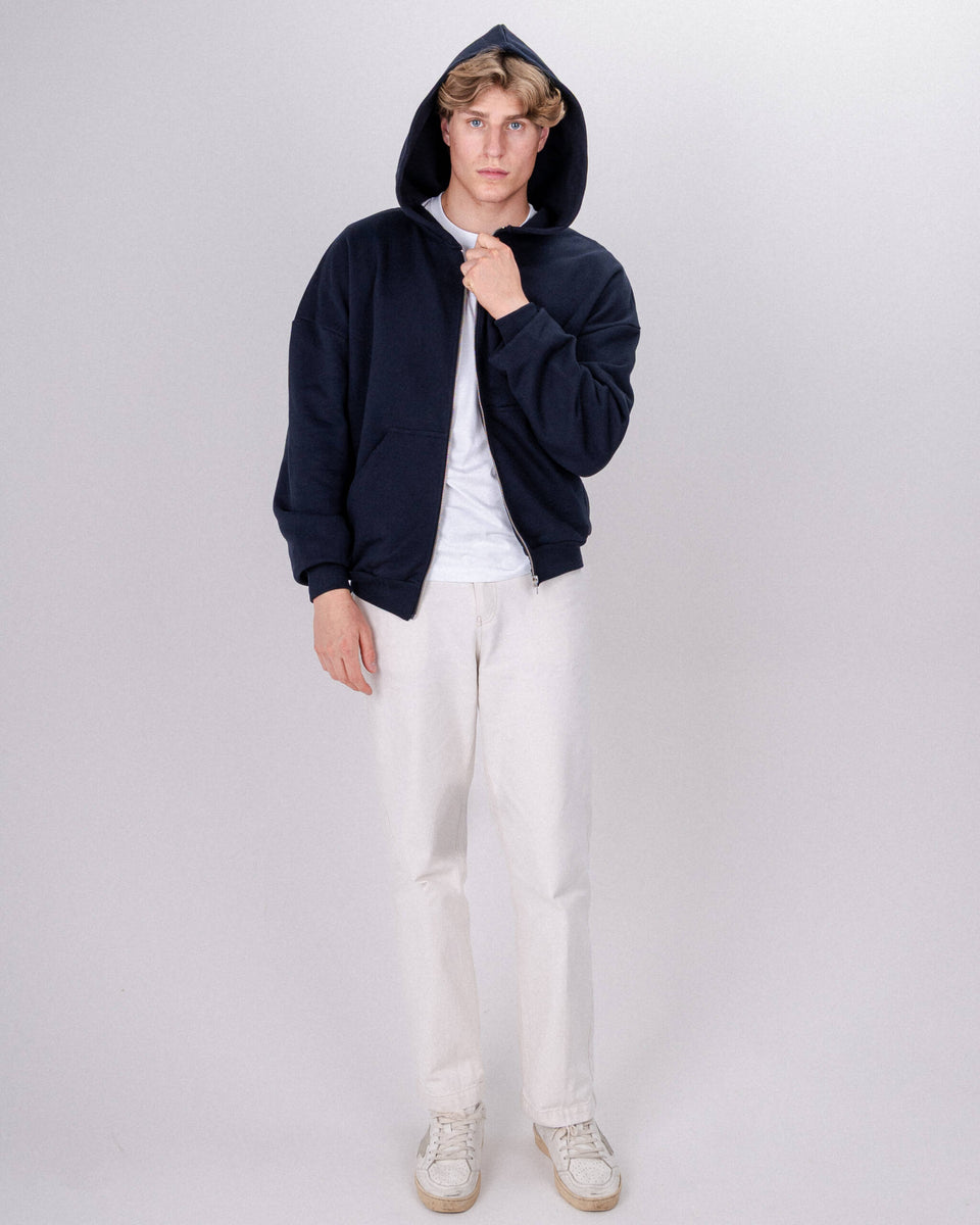 ZIP HOODIE DARK NAVY