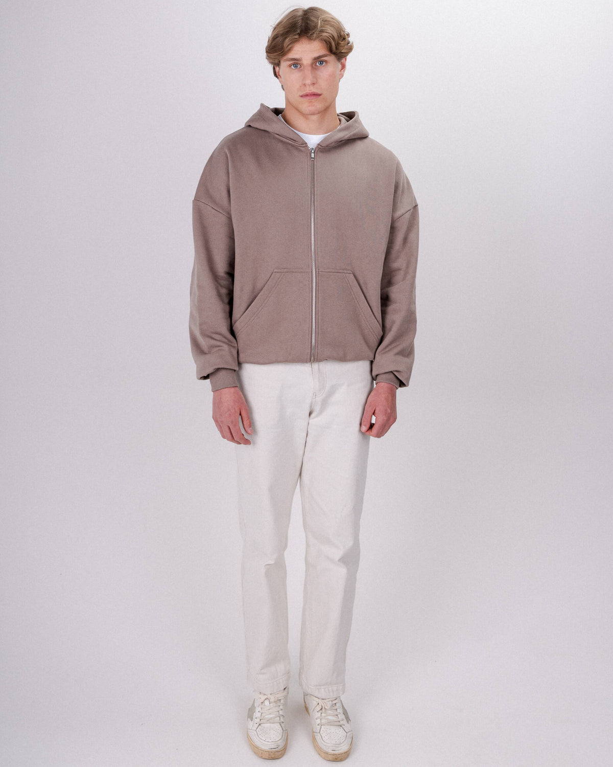 ZIP HOODIE SOFT MOCHA
