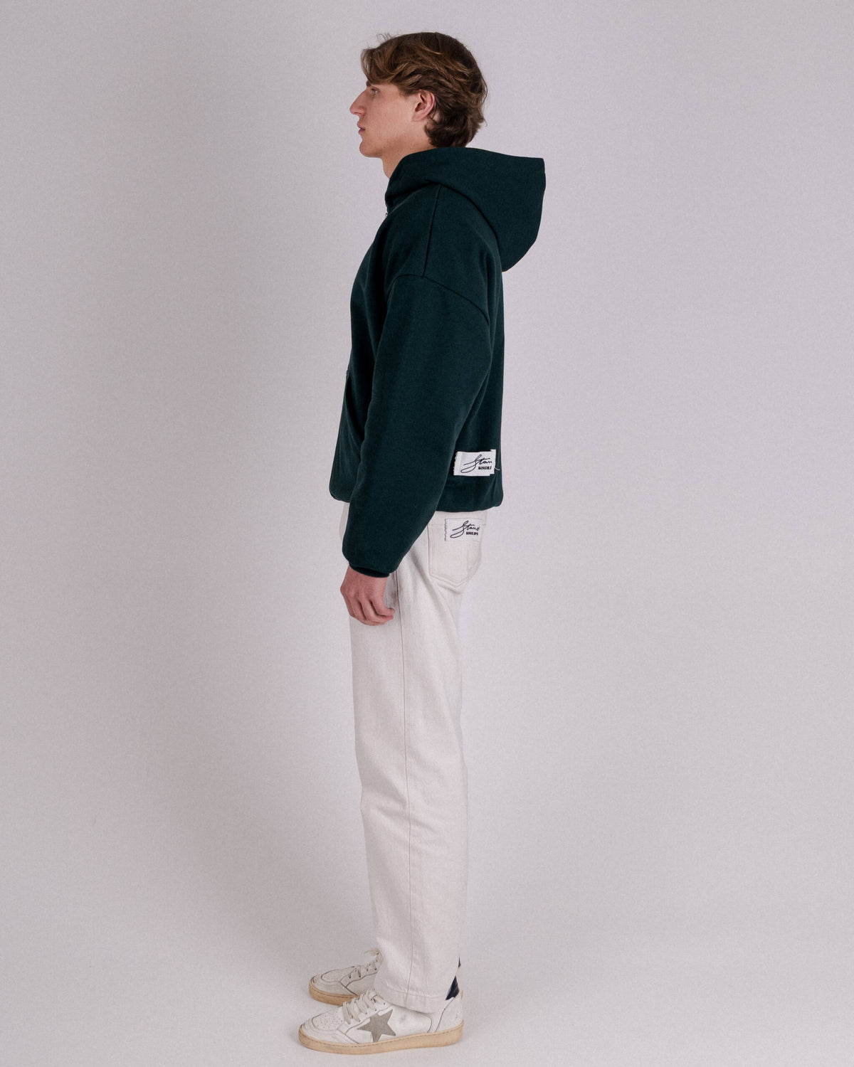 ZIP HOODIE BOTTLE GREEN