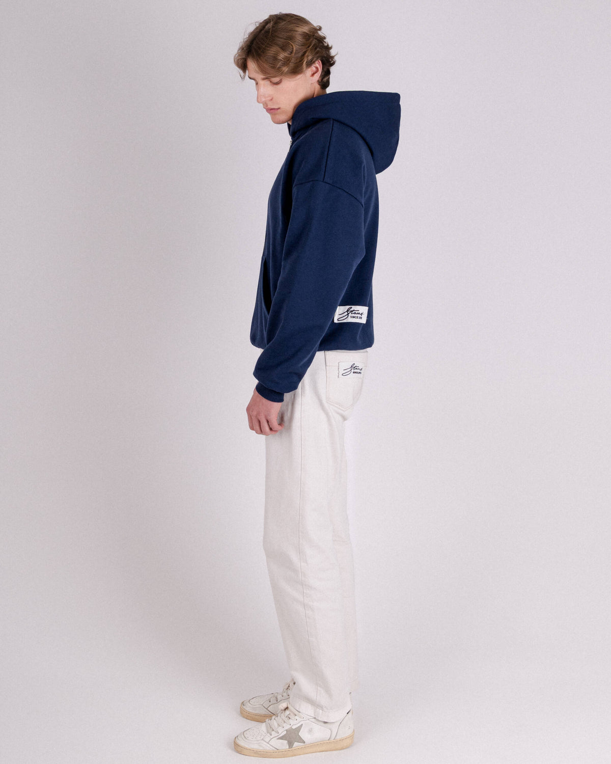 ZIP HOODIE „BASIC” NAVY