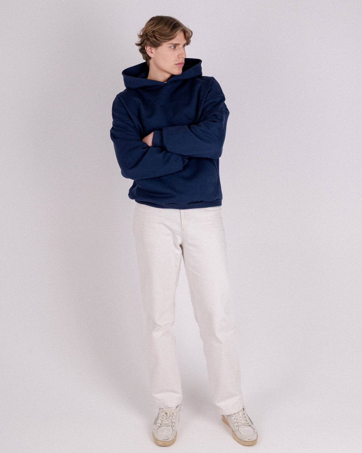 HOODIE “BASIC” NAVY