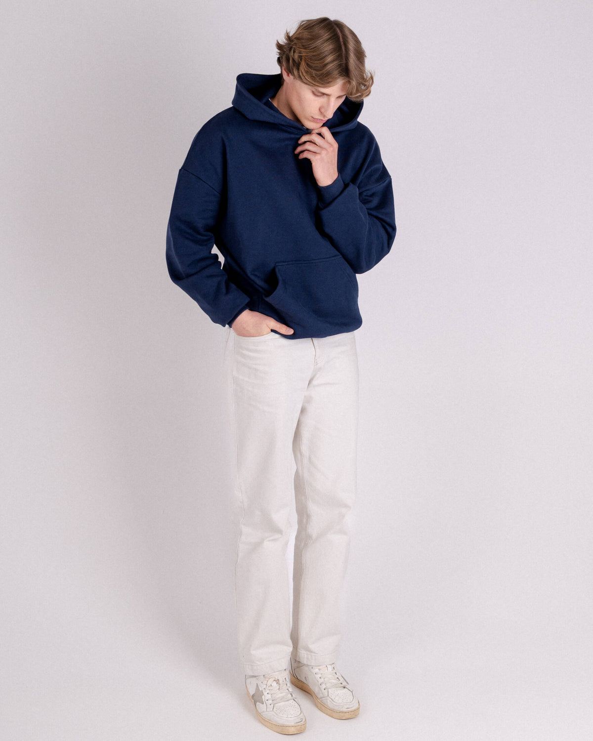 HOODIE “BASIC” NAVY