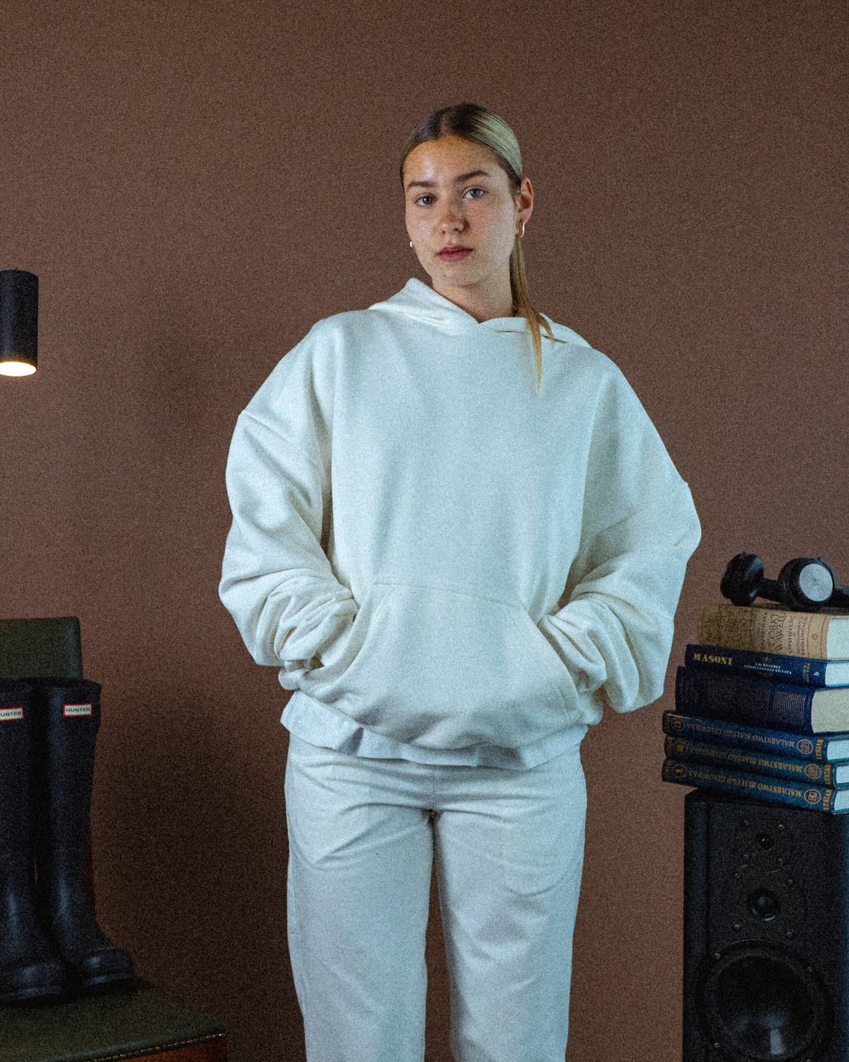 HOODIE “BASIC” ECRU