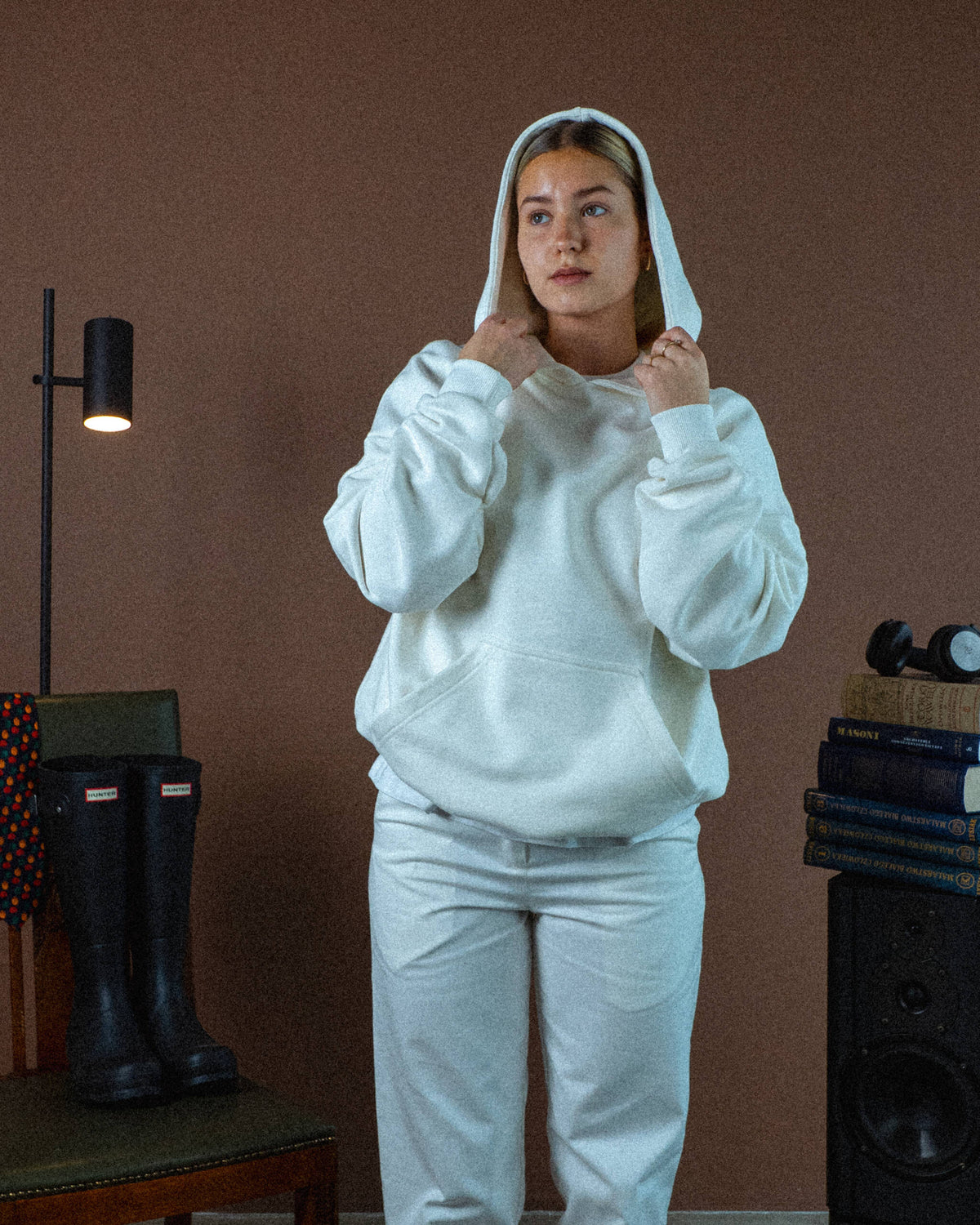 HOODIE “BASIC” ECRU