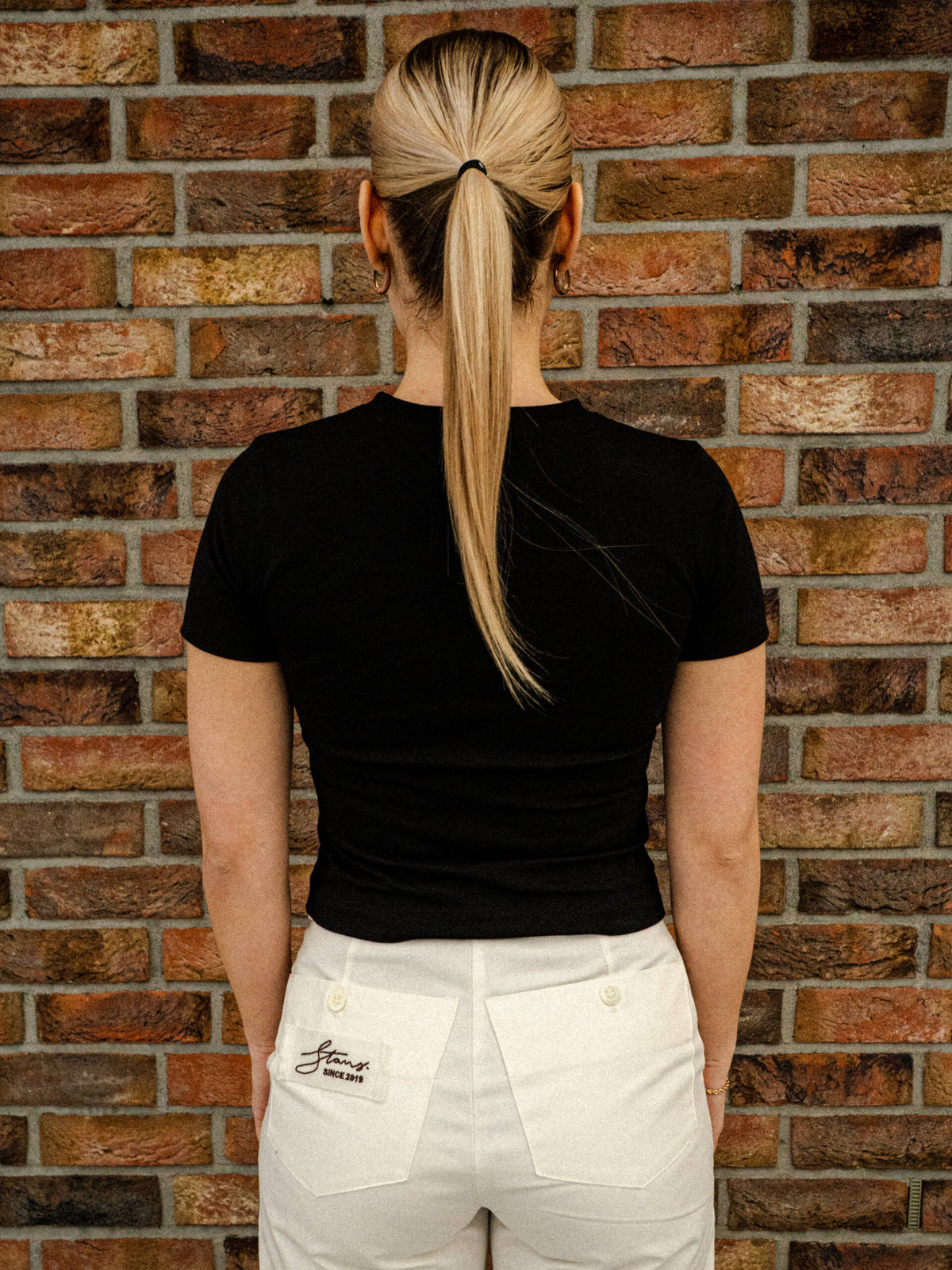 BLACK SLIM T-SHIRT WOMAN