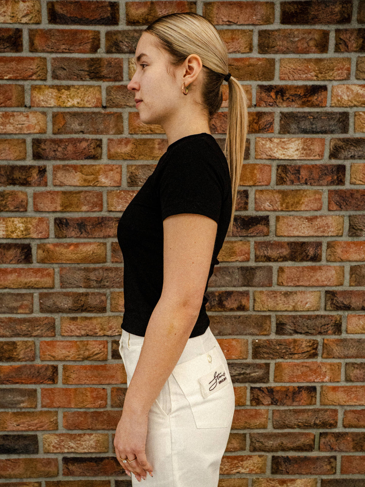 BLACK SLIM T-SHIRT WOMAN