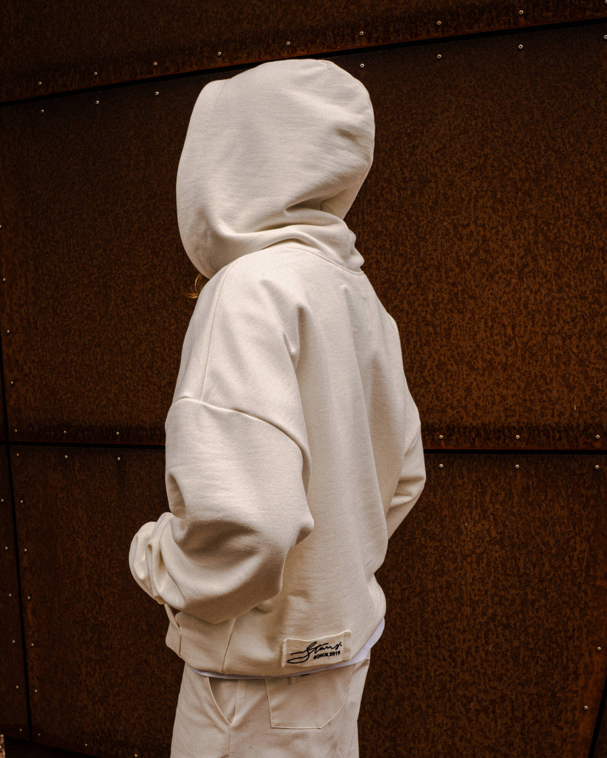 HOODIE “BASIC” ECRU