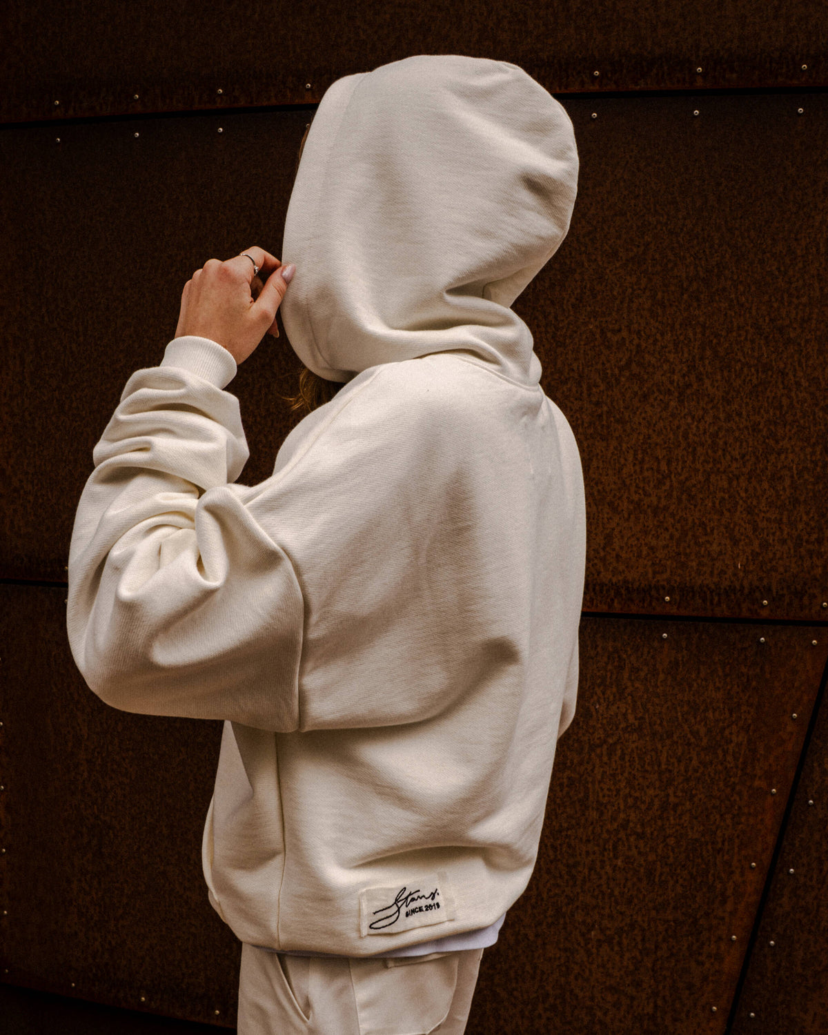 HOODIE “BASIC” ECRU