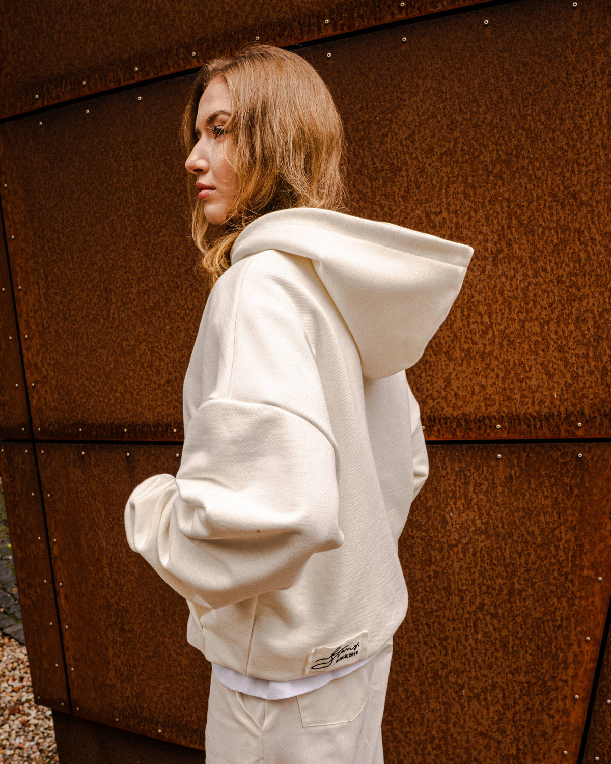 HOODIE “BASIC” ECRU